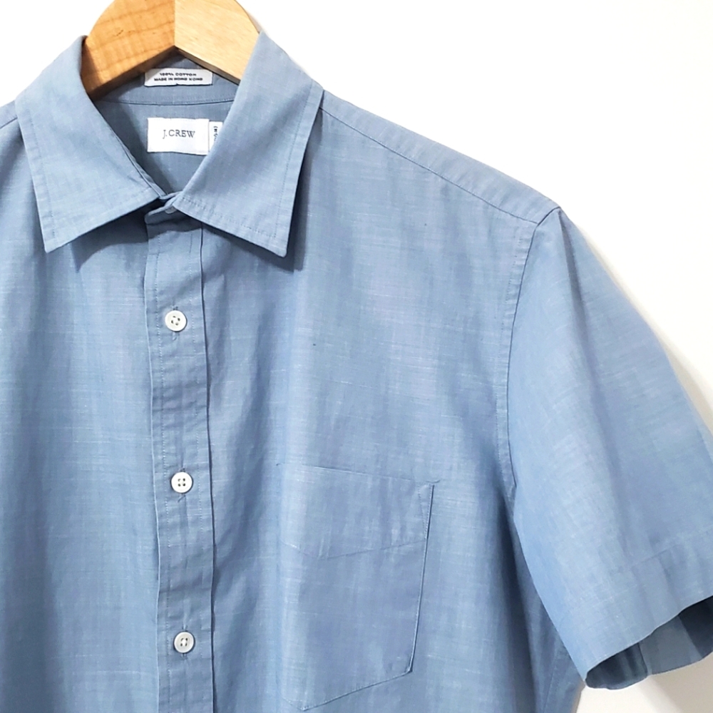 J. Crew Men's Cotton Chambray Shirt Medium